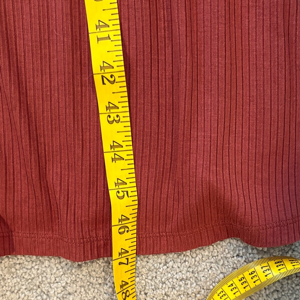 Nwot Loft Ribbed Rust Button-Down Maxi Dress. Siz… - image 6